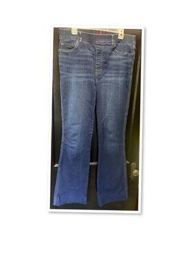 Spanx Women's Dark Blue Flare Jeans tall length